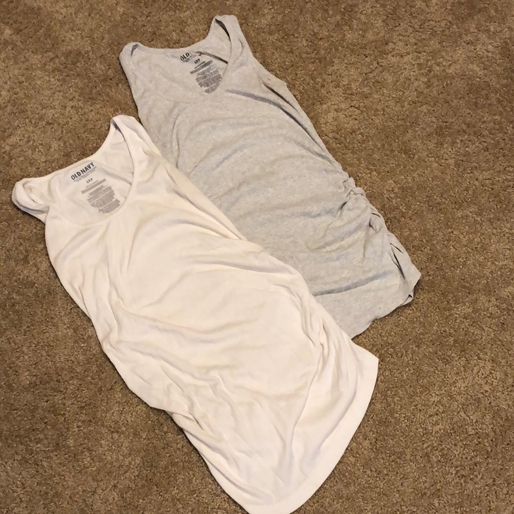 Maternity ribbed tank tops